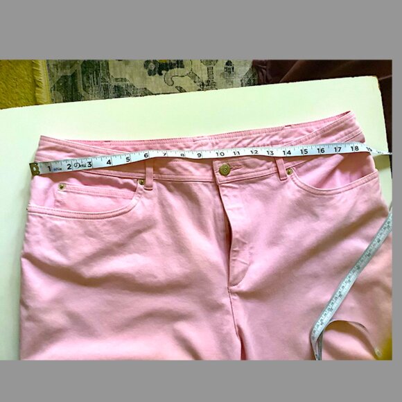 Real Clothes - 5 pocket pink lightweight cotton blend jeans, size 16 - Picture 10 of 10
